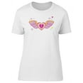 thumbnail image 1 of Cute Angel Winged Heart T-Shirt Women -Image by Shutterstock, Female x-Large, 1 of 4