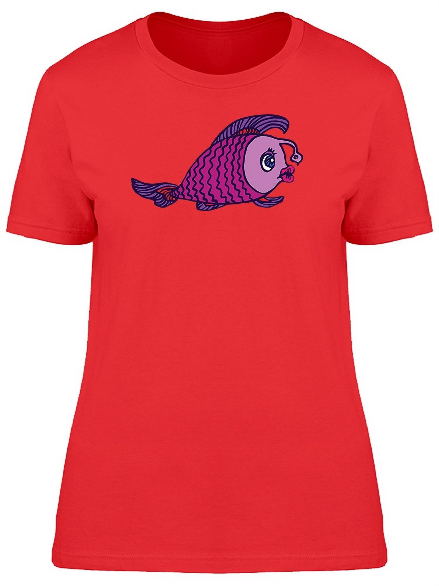 Cute Angler Fish With Lips Tee Women's -Image by Shutterstock 