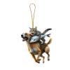 Cute Animal 2D Acrylic Car Pendant, Flat Cartoon Dog Cat Fish Design with Random Chain, Playful Fun Rearview Mirror Decoration for Car Enthusiasts or Pet Lovers