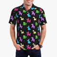 thumbnail image 1 of Cute Animal Balloon Polo Shirts Male LOVE Letters Print Casual Shirt Summer T-Shirts Shor, 1 of 5