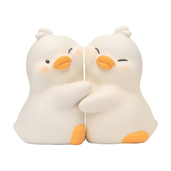Cute Animal Bookends Resin Decorative Book Ends Non Slip Heavy Duty Book Holders for Shelves Desk Office Home Bookshelf Decor Gift