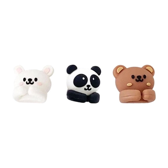 Cute Animal Cable Organizer, Silicone Cord Winder for Mouse, Headphone, Data Cable, Desktop Wire Management, Adhesive Wire Holder, Nail-Free Fixer for Home Office, 3 Pack