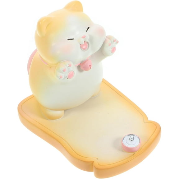 Cute Animal Cat Cell Phone Stand Holder, with Cute and Soft Buttocks, Adjustable Desk Phone Stand, Best Gift for Couples, Friends, Mount for All Phones, iPad, Kindle, Cards, 1 Pack