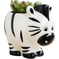 thumbnail image 1 of Cute Animal Ceramics Planter Small Succulent Pot, Small Cartoon Animal Plant Pot for Mini Plants Flower Cactus, Smooth Shiny Ceramic - Plants Not Included, 1 of 7