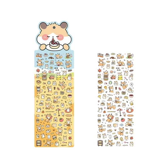 Adorable Animal Label for Bullets Journals Notebook Creative Stationeries