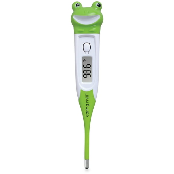 Caring Mill Digital Oral, Rectal and Underarm Thermometer for Infants, Baby, and Kids - Frog
