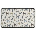 thumbnail image 1 of Cute Animal Dogs Door Rugs,Washable Non Slip Door Mats Indoor,Decorative Door Mats,Entry Mat Indoor for Entrance,Bedroom,Kitchen,Bathroom,30"x17", 1 of 6