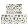 thumbnail image 1 of Cute Animal Dogs Kitchen Rugs Sets Of 2,Anti Fatigue Kitchen Mat Rugs Non Slip Washable,Decorative Kitchen Floor Mats for Kitchen,Sink,Laundry,17"x30"+17"x47", 1 of 7