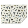 thumbnail image 1 of Cute Animal Dogs Rectangle Tablecloth 60"x84",Waterproof Polyester Rectangle Table Cloth, Wipeable Spillproof Polyester Tablecloth for Dining, Camping, Indoor and Outdoor, 1 of 5