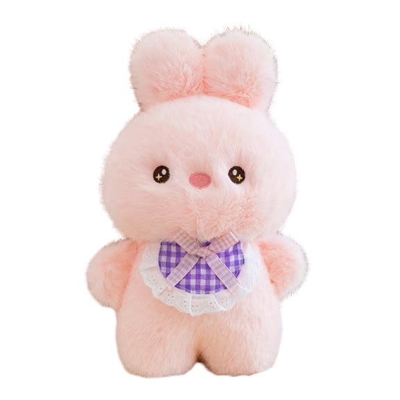 Cute Animal Doll Plush Soft Bunny Stuffed Plushie Figure Adorable Hugging Pillow Cushion for Bedroom Living Room Decoration Heartwarming Gift for Teens and Friends , 1Pack D