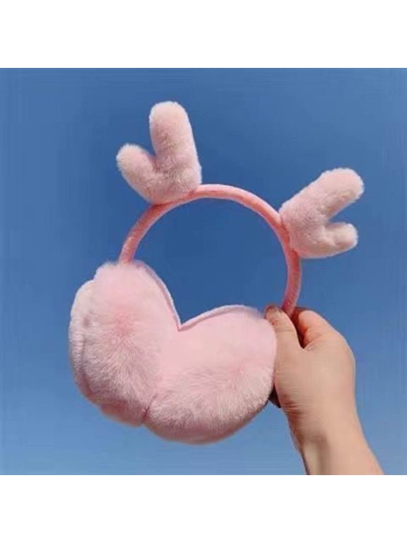 Cute Animal Earmuffs Winter Warm Outdoor Ear Covers Headband Earwarmer Hear Bend Ear Puffs Women Toddler Earmuffs Girl Winter Range Headphones Electronic Earmuffs with Mic Earmuff Headphones with