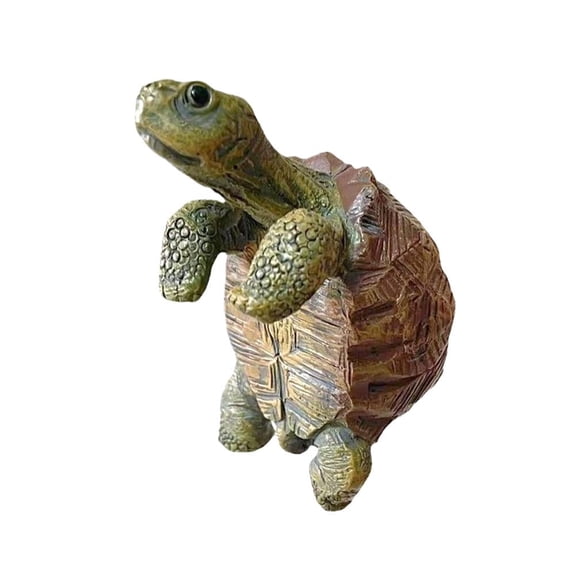 Cute Animal Figurines Planter Pot Hanger Decorations, 1PCS Turtle Figure Plant Pot Hangers, Cute Climbing Tortoise Flower Pot Hanger Figurines Planter Pot