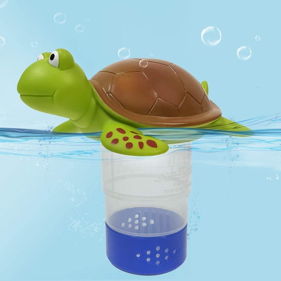 Cute Animal Floating Chlorine Dispenser for Pool & Spa, Adjustable Release Chlorine Tablet Floater Holds Up To 4 Tablets, Durable ABS Sanitizer Floating Dispenser