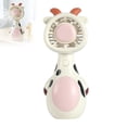thumbnail image 1 of Cute Animal Giraffe Cow Handheld Mini Fan, USB DC Rechargeable Portable Pocket Fan, 2-In-1 Desktop Standing Quiet Personal Cooling Fan for Outdoor Dorm Summer 5.90 × 2.16 Inch, 1 of 7