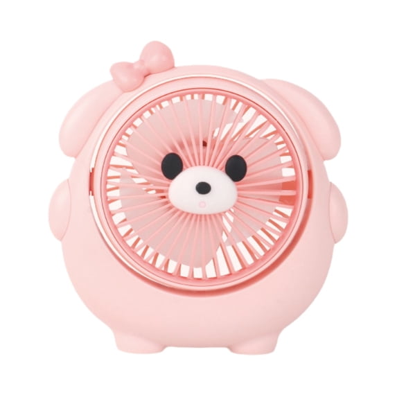 Cute Animal Handheld Fan, Portable Small Fan with Removable Front Cover, Tiltable Cool Breeze with 3 Speeds, Ultra Quiet Table Fan, Rechargeable Air Circulator Fan for Indoor Outdoor Office Travel