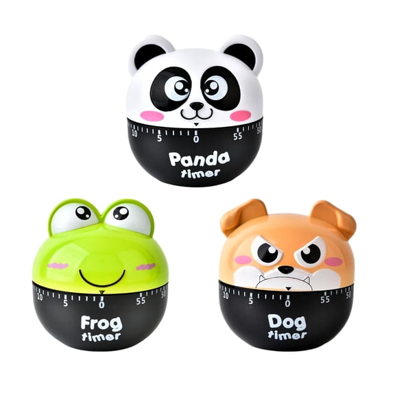 Cute Animal Kitchen Timer Cartoon Digital Kitchen Timer Countdown Timer Decorative Timer Visual Cute Cooking Timer with on and Off Switches for Kitchen Classroom - Style:Style 1