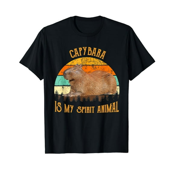 Cute Animal Lover Funny Capybara Is My Spirit Animal T-Shirt