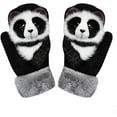 thumbnail image 1 of Cute Animal Mittens, 2023 New Handmade Knitted Plush Animal Mittens Gloves, Full Fingers Thickening Soft Winter Warm Mittens, 1 of 8