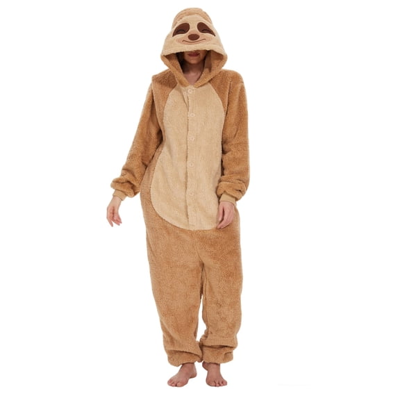 Cute Animal Onesie Pajamas for Adults Warm Cozy Animal Shape Sleepsuit Ideal for Sleepovers Parties and Lounging Comfortable and Adorable Animal Pajamas Perfect for Winter Fun