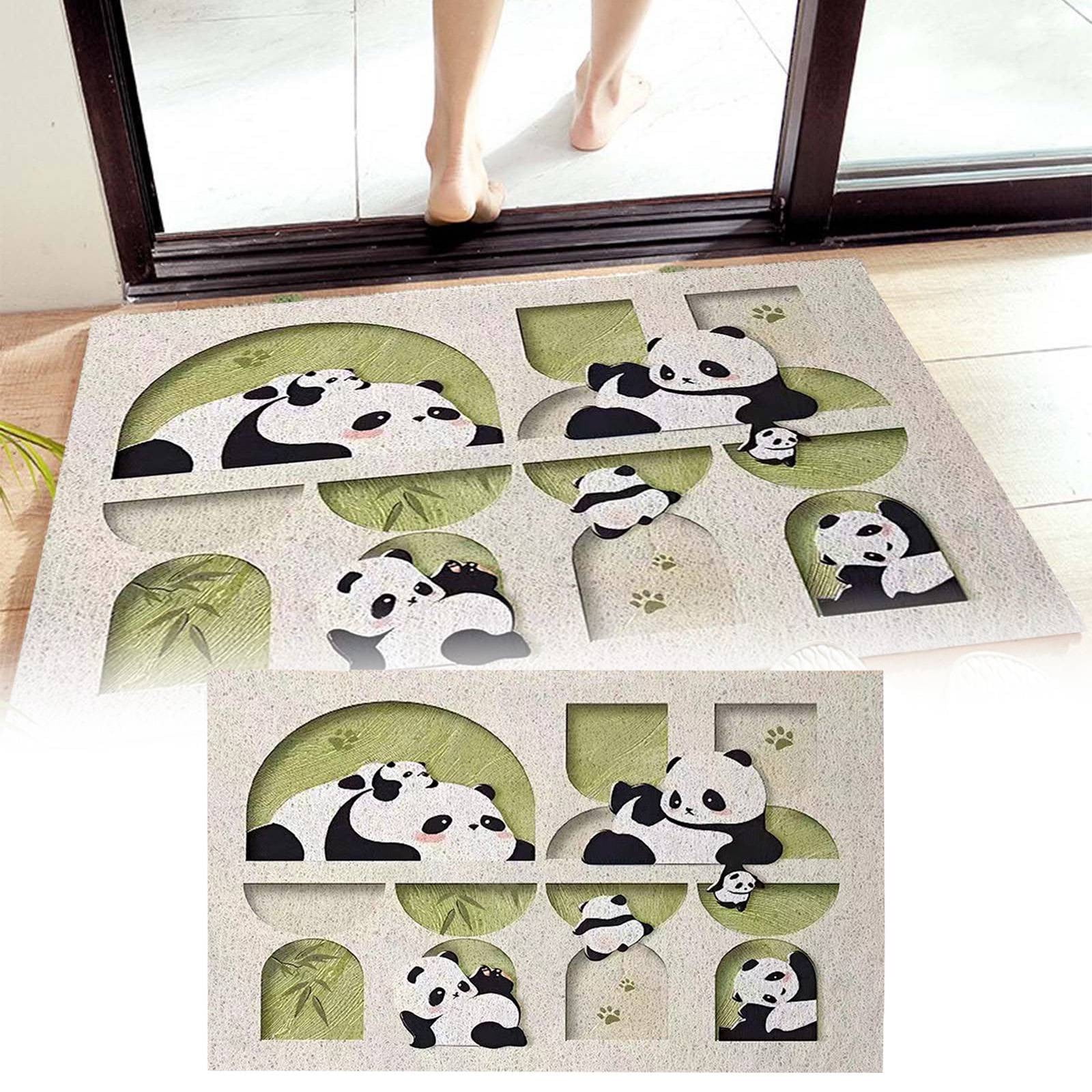 Cute Animal Panda Door Mat Outdoor Indoor Mat Front Door Mat