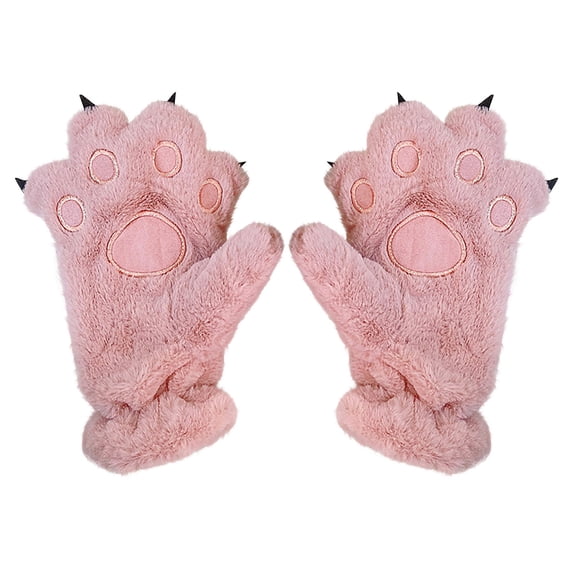 Cute Animal Paw Full Finger Gloves Claw Design for Cold Weather Warmth Protection High Quality Material for Ultimate Warmth and Durability Perfect Gift for Any Occasion,Pink