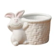thumbnail image 1 of Cute Animal Planters - Ceramic Succulent Pots Small Mini Flower Pot for Indoor Use,Plant Pots for Desktop/Bedroom Decoration, Spring Sturdy Container Decor, 1 of 6