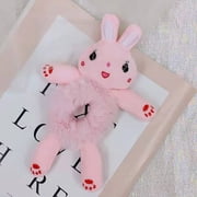 Cute Animal Plush Hair Ties for Women Fluffy Scrunchies Soft and Comfortable Hair Accessories