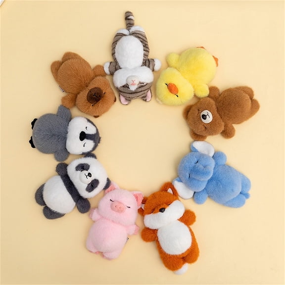 Cute Animal Plush Stuffed Toy for Hand and Wrist Rest - Reclining Desk Companion Stress Relief Gift for Kids, Adults, Office (1 pc)