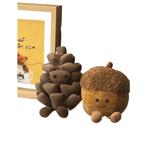 Cute Animal Plush Toy Collection, Soft Stuffed Duck, Fluffy Chicken, Owl Sleep Mask Plush & Pinecone Forest Animals, Cozy Decorative Plush, Collectible Gifts for Fans