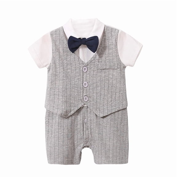 Cute Animal Print Baby Onesies – Soft Short-Sleeve Rompers