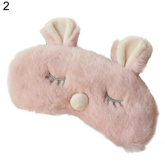 Cute Animal Rabbit Koala Sleeping Eye Mask Soft Plush Blindfold Sleep Masks Eye Cover for Kids Girls Women Home Sleeping Traveling Nap Shade Blindfold