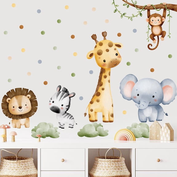 Cute Animal Sealing Stickers, Self-Adhesive Electrostatic Decals for Window, Refrigerator, Toilet & Smooth Surfaces, Removable Waterproof Decorative Stickers for Home, Kitchen Decoration, Whtie