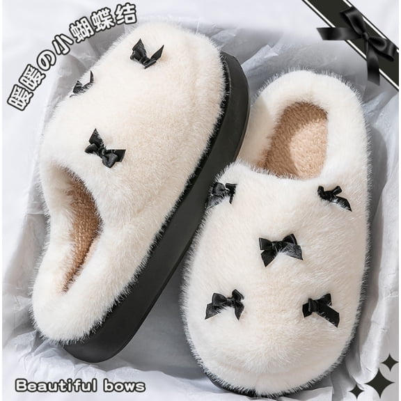 Cute Animal Slippers for Women - Fuzzy Plush Memory Foam Indoor, Machine Washable Cozy House Shoes