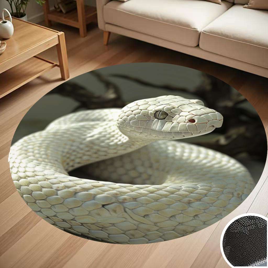 Cute Animal Snake Round Carpet Living Room Bedroom Home Decoration ...