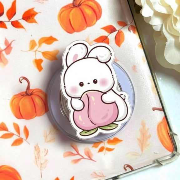 Cute Animal Summer Phone Grip, Kawaii Pet Beach Vacation MagSafe Holder, Aesthetic Summer Animal Griptok, Unique Gift for Pet Lovers & Hardcore Readers
