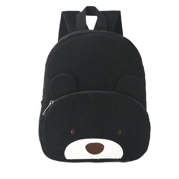 Cute Animal Toddler Backpack for Kids,Cartoon Bear Dog Corduroy Kids Backpack,Lightweight Small Daypack for Little Boys Girls Preschool