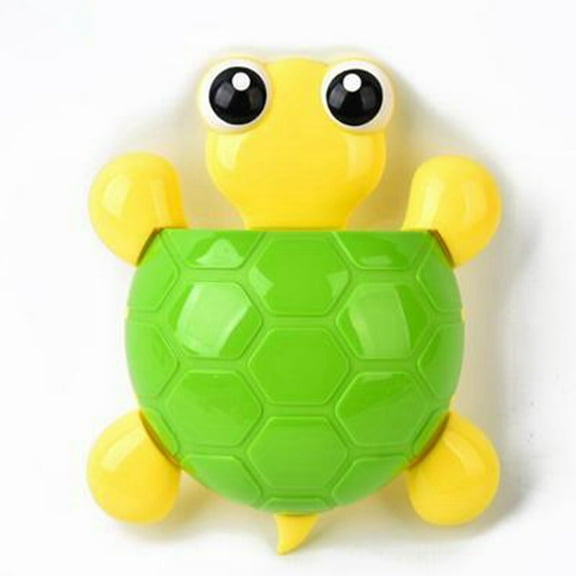Cute Animal Turtle Suction Cup Wall Mounted Toothbrush And Toothpaste Storage Rack Bathroom Organization Holder