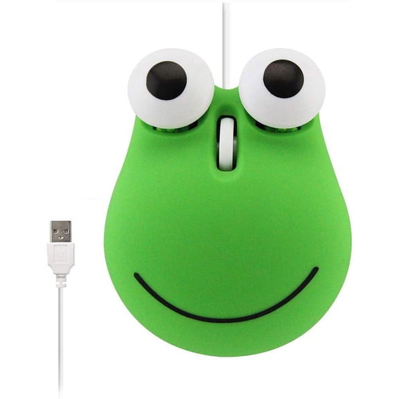 Cute Animal-shaped Wired Mouse Cartoon Small Wired Optical Mouse 1600 DPI Portable Travel Mini Computer Laptop Mouse