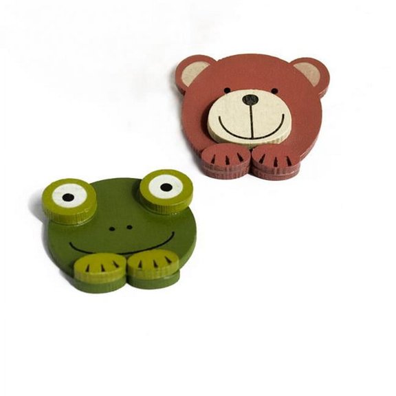 Cute Animals-1 - Refrigerator Magnets - Animal Magnets (Set of 2)