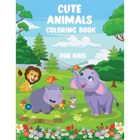 Cute Animals Activity Book for Kids: Activity Book for Children Ages 4