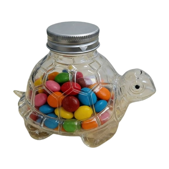 Cute Animals Candy Glass Storage Container, Airtight Animal Shape Jar with Lid, Moisture Resistant Reusable Kitchen Utensil Organizer, Cute Animal Candy Jar B