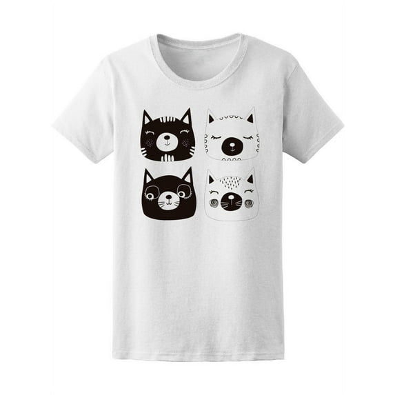 Cute Animals Cats Tee Women's -Image by Shutterstock