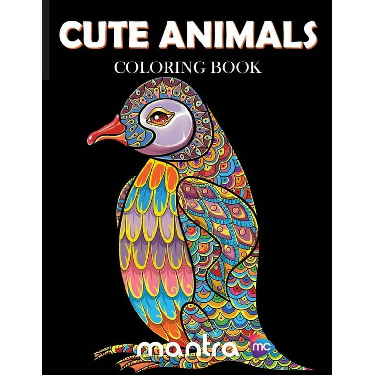 Cute Animals Coloring Book: Coloring Book for Adults: Beautiful Designs for Stress Relief, Creativity, and Relaxation [Book]