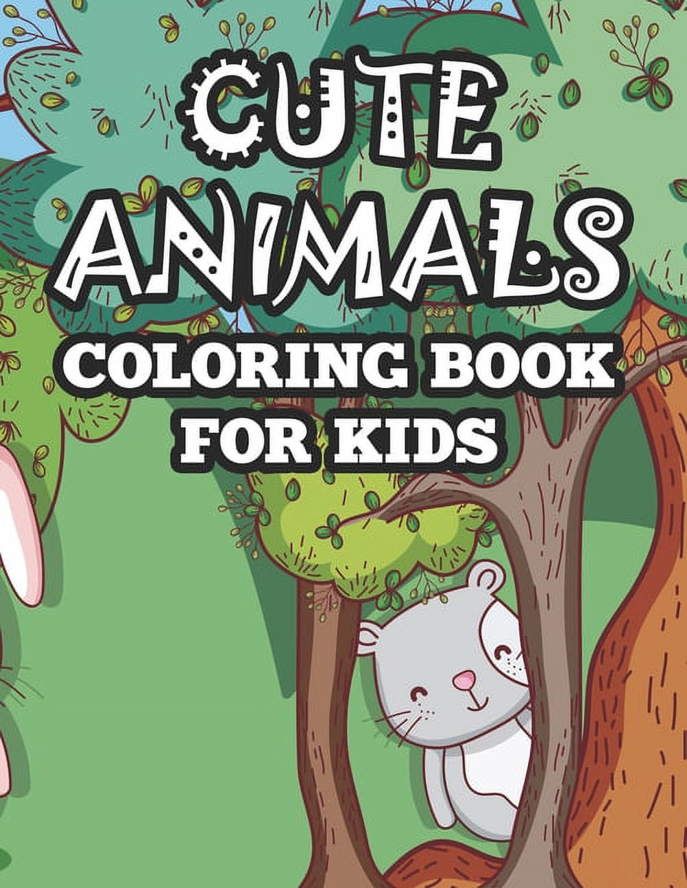 Cute Animals Coloring Book For Kids Charming Coloring Sheets With