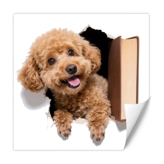Cute Animals Dog Family Vinyl Waterproof Sticker Decal for Walls Notebook Car Laptop Window