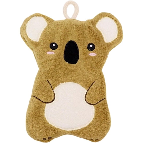 Cute Animals Hand Towels, Soft Absorbent Fast Drying Microfiber Koala Hand Dry Towels with Hanging Loop for Kitchen Bathroom