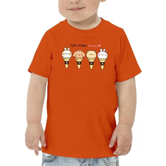 Cute Animals Ice Cream Lovers T-Shirt Toddler -Image by Shutterstock, 5 Toddler