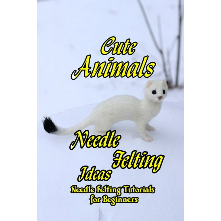 Needle Felt Wool ,Needle Felt Animals 《dog》Kit For Beginners. Handmade  Craft Children's Gift , Felt Art 012