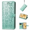 thumbnail image 1 of Cute Animals Pattern Embossed Case for Google Pixel 6 Pro (5G) 2021, Allytech PU Leather Bookstyle Phone Case Flip Notebook Wallet Card Slots Holder Stand Folio Protective Case with Hand Strap, Green, 1 of 2