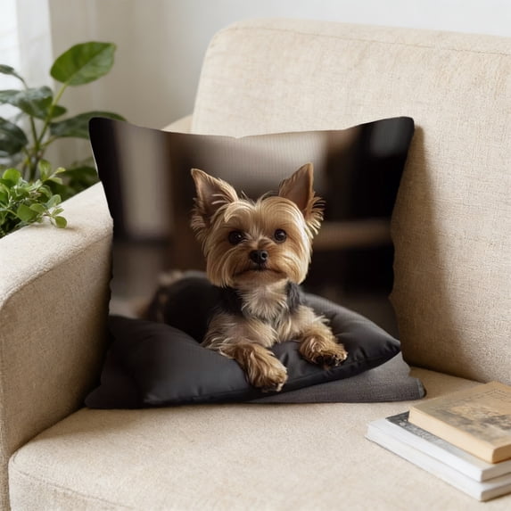 Cute Animals Pillow Cover Faux Embroidery Decorative Throw Cushion Case for Sofa Bedroom Living Room Decor Home Accents